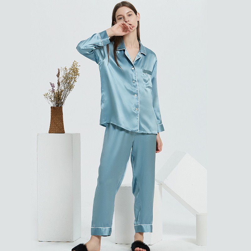 Pajamas Đồ Ngủ Mặc Nhà Lụa Mềm Mịn FreeSize AMANTA AMTPY009