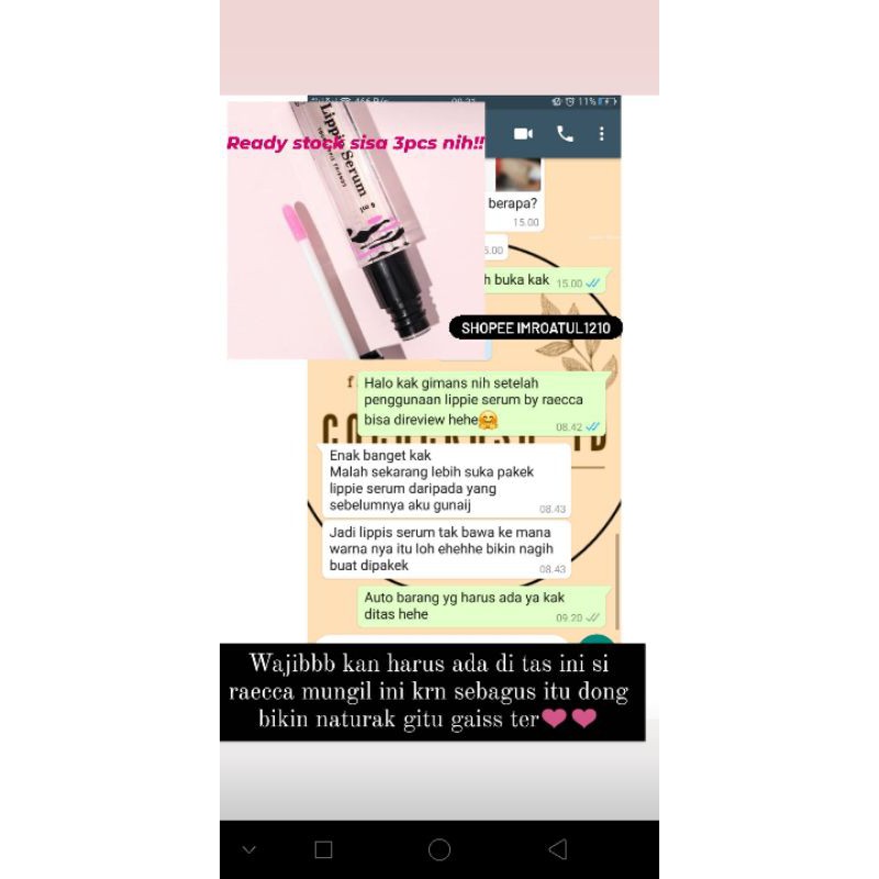 (hàng Mới Về) Serum Dưỡng Môi Lippie By Raecca | BigBuy360 - bigbuy360.vn