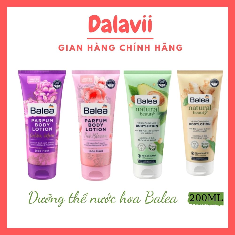 Dưỡng thể Balea Body Lotion hương nước hoa 200ml - Shop Dalavii
