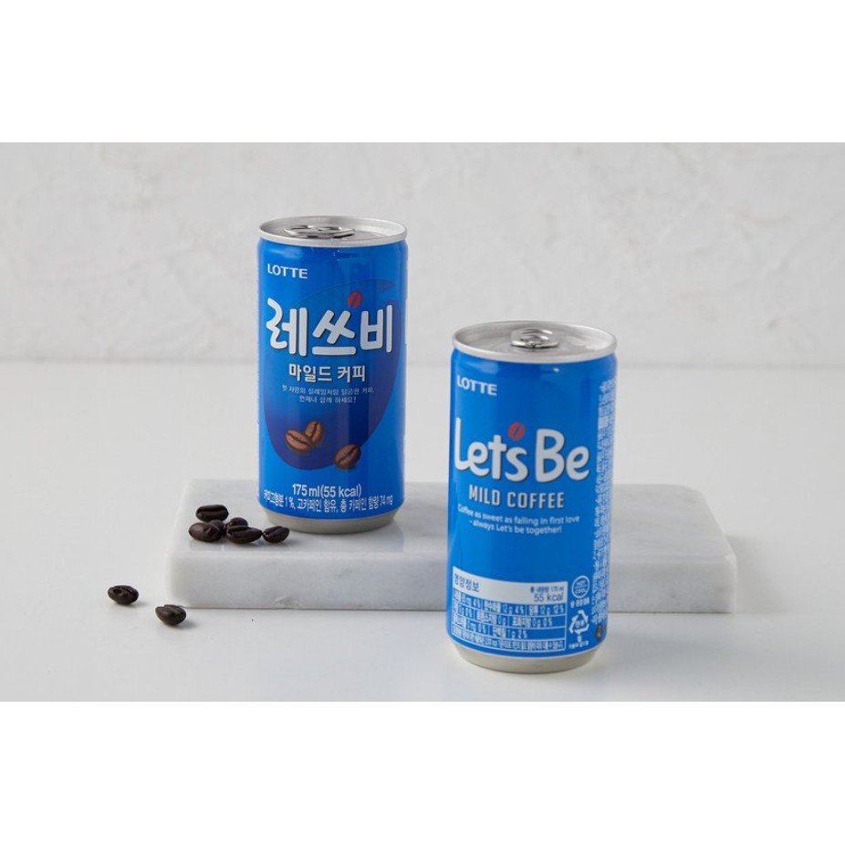 [LOTTE] CÀ PHÊ LETS BE 175ML - [롯데] 레쓰비 마일드 175ML