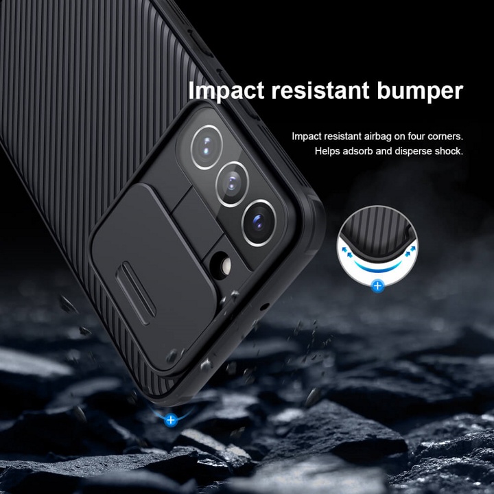 Ốp lưng Nillkin Samsung S22 Plus, S22 Ultra bảo vệ camera Nillkin CamShield Pro nắp trượt che camera