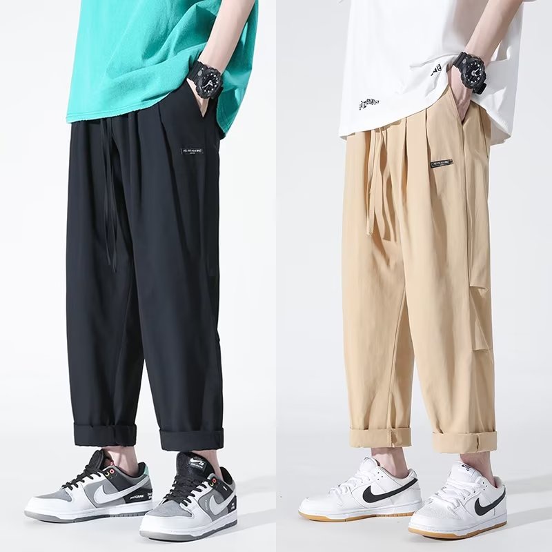 Quần Dài Dáng Rộng Lưng Thun Thoải Mái Phong Cách Hàn Quốc Thời Trang Cho Nam size M-3XL