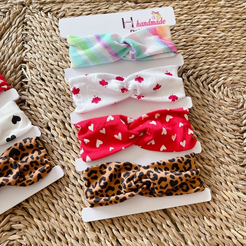 Băng đô sơ sinh che thóp cho bé yêu ( combo 4cái ngẫu nhiên nhé mom)