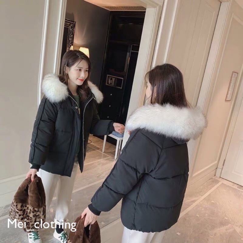 [Ảnh thật/video] Áo phao béo dáng ngắn/ Áo phao béo gân tay Quảng Châu