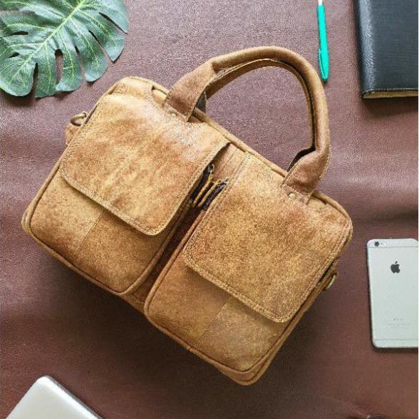 [Da thật] Túi công sở da bò thật 13" CD109B - 100% da bò thật BH 3 năm