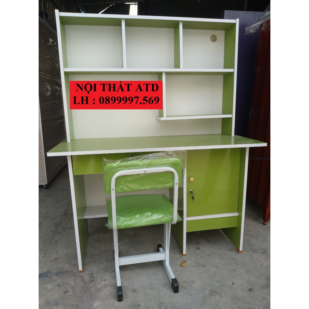 BÀN HỌC SINH CHO BÉ RỘNG 1M- MÀU XANH LÁ CÂY