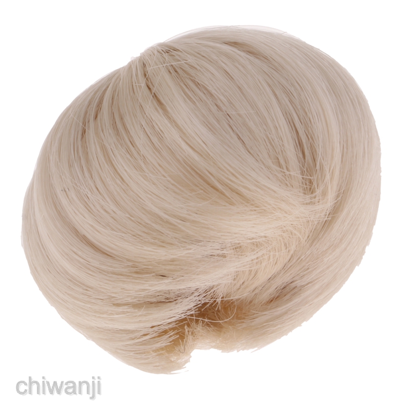 Tóc Giả Ngắn Màu Be Cho Búp Bê BJD 1 / 8