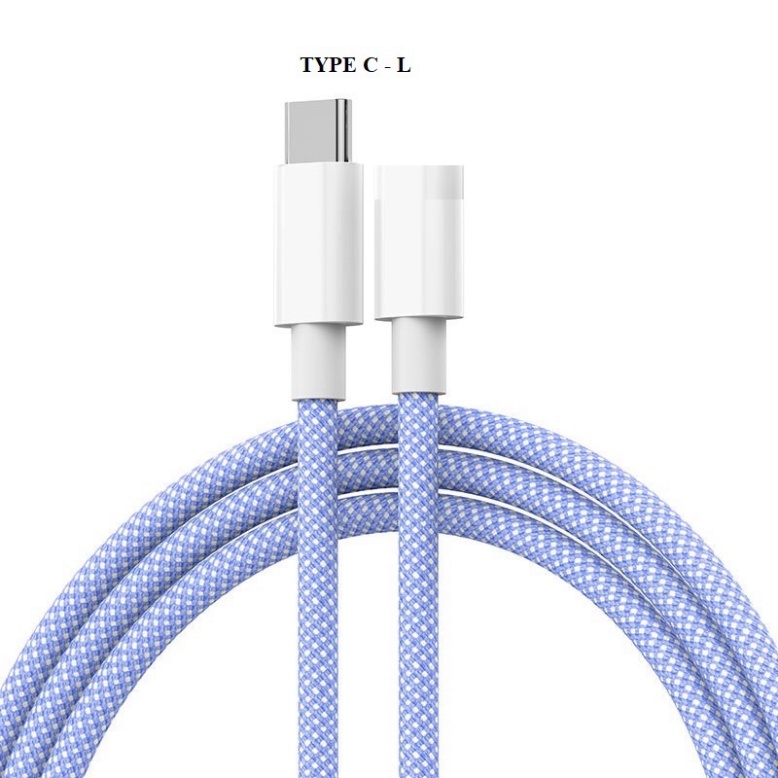 Cáp sạc nhanh bọc dù 25W Dây sạc nhanh bền, dây sạc chắc chắn và đa dạng màu sắc  - Bảo hành 12 tháng