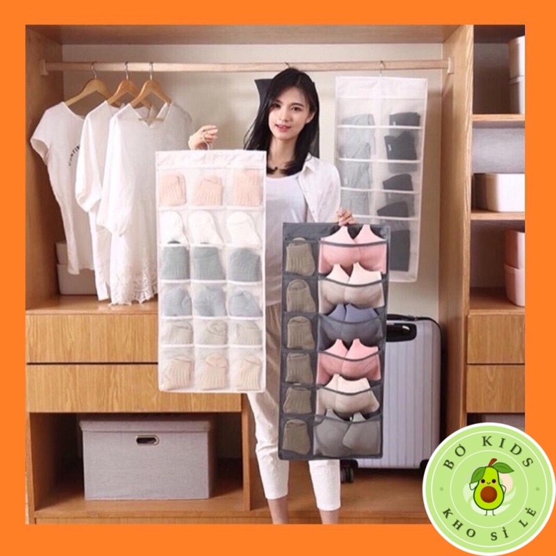 Túi 30 Ngăn 2 Mặt Treo Tủ - Treo Tường