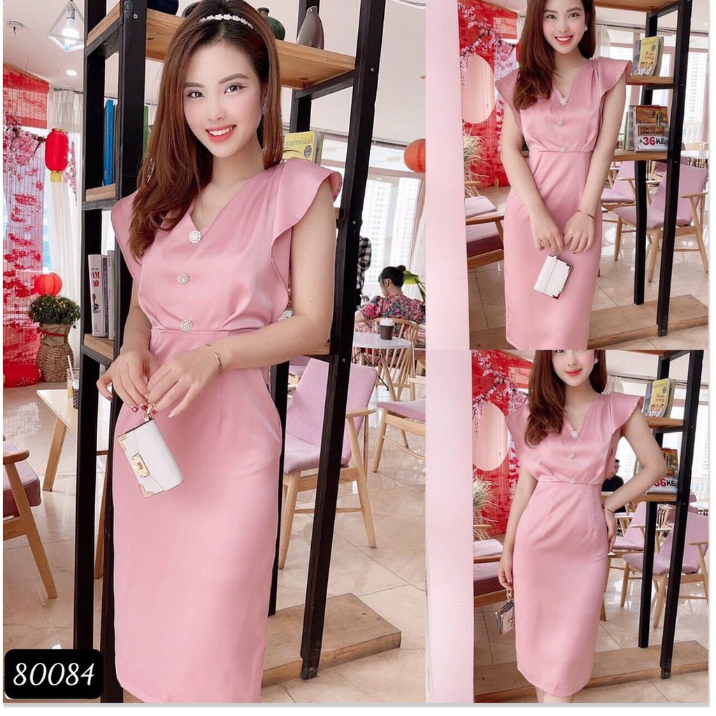 Đầm trượt sang chảnh trẻ trung tôn dáng cho chị em KHANH AN FASHION