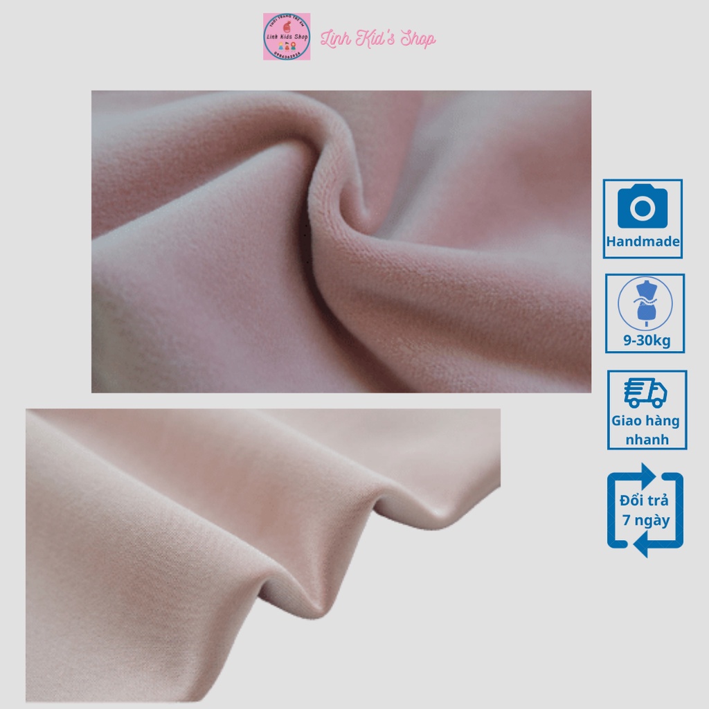 Quần legging lót lông nhung Quảng châu siêu ấm cho bé gái 9-28kg