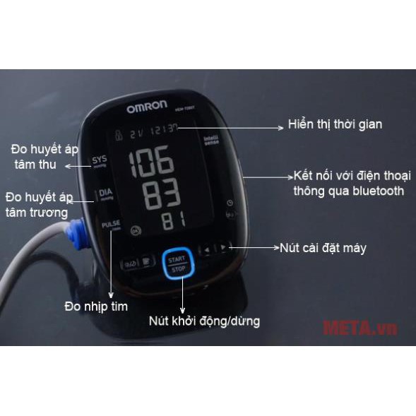 [JAPAN] Máy đo huyết áp bắp tay OMRON HEM 7280T Kết Nối Bluetooth(Bảo hành 5 năm)