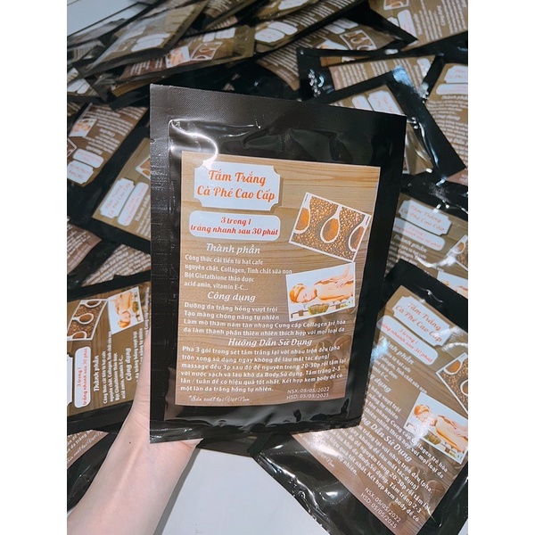 Sét tắm trắng cà phê cao cấp giúp dưỡng trắng da , sáng mịn da , cung cấp độ ẩm cho da