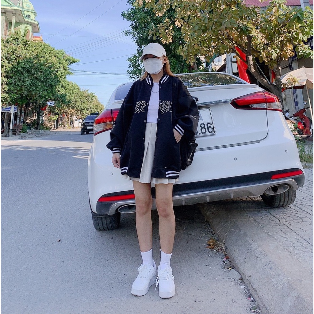 [ ẢNH THẬT ] ÁO KHOÁC BOMBER UNISEX FORM RỘNG NAM/NỮ (ẢNH THẬT Ở CUỐI) | BigBuy360 - bigbuy360.vn