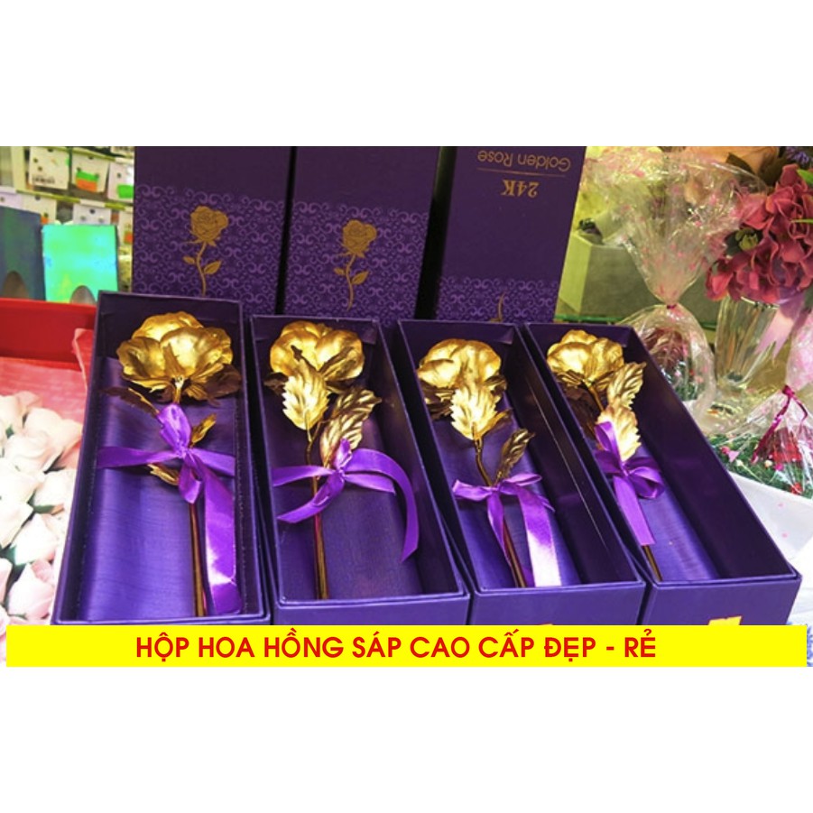 Bông Hồng Mạ Vàng 24k Kèm Hộp Giá Sỉ