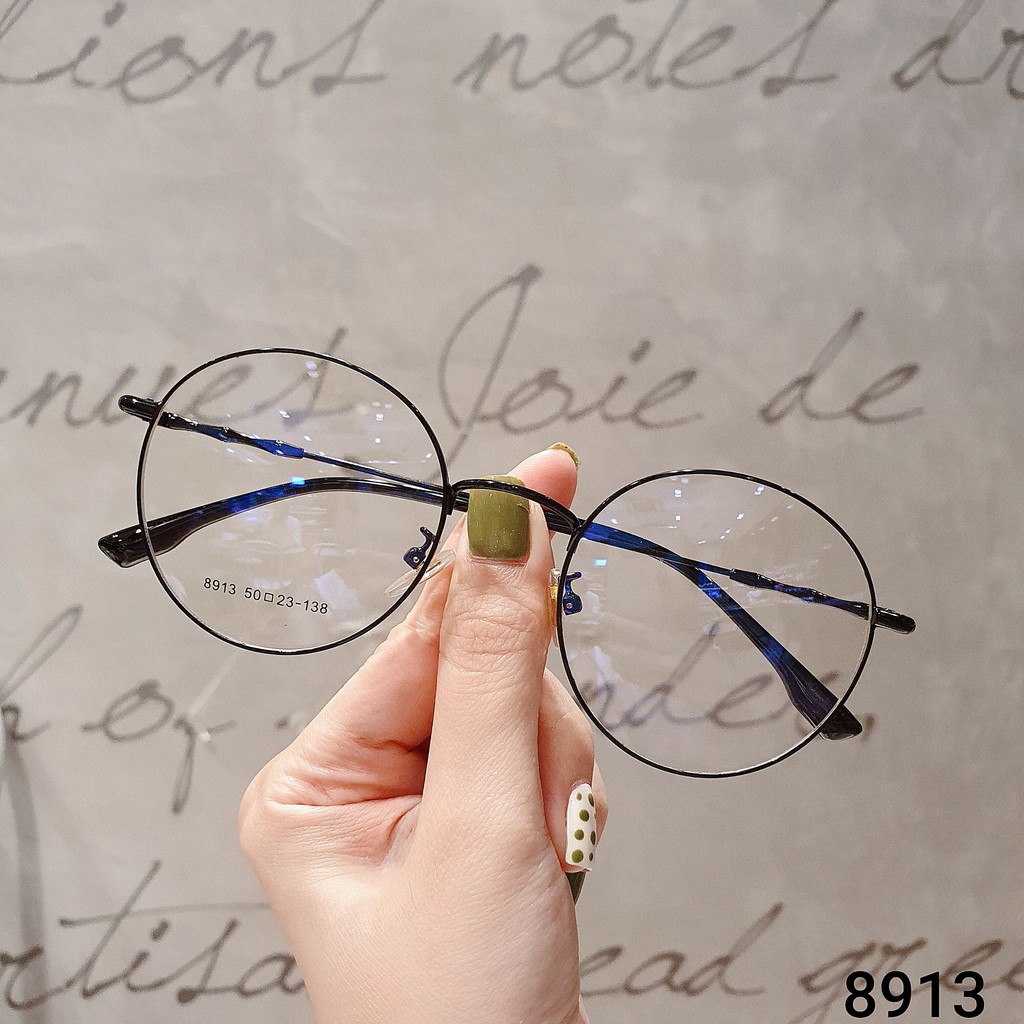 Gọng Kính Cận Kim Loại Viền Mảnh 8913 - Gọng Cận Nobita Dáng Tròn | BigBuy360 - bigbuy360.vn
