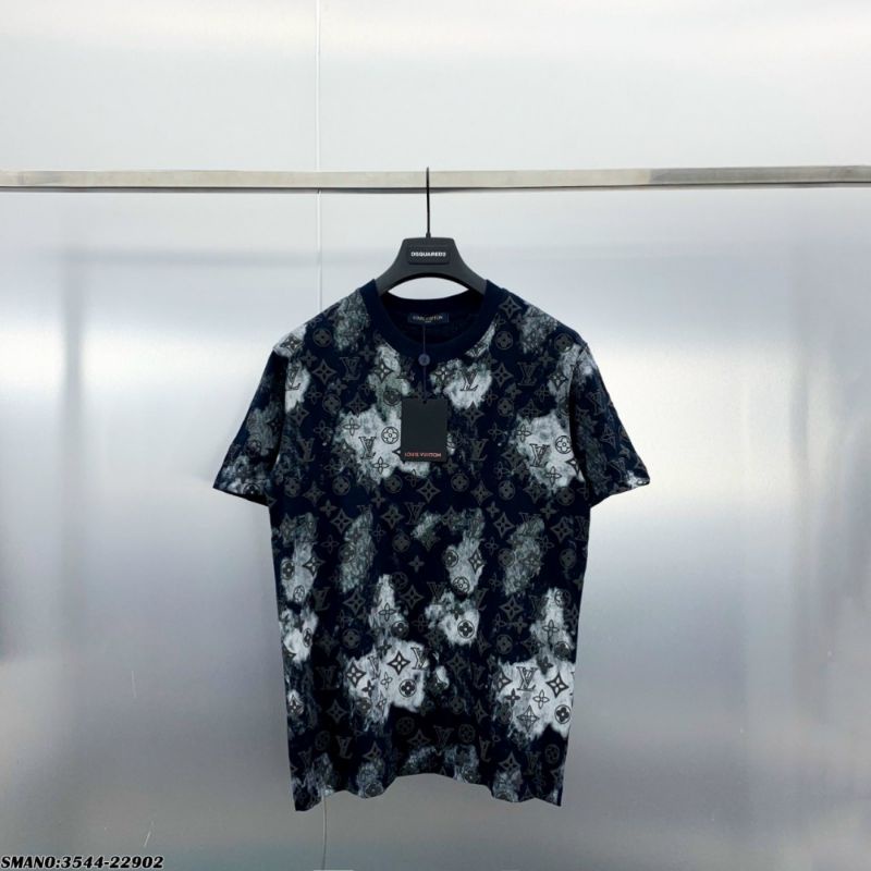 Áo Thun Loang Lv Chất Cotton Mát Mẻ Nam Nữ - Áo Phông Lv Dáng Rộng Nam Nữ