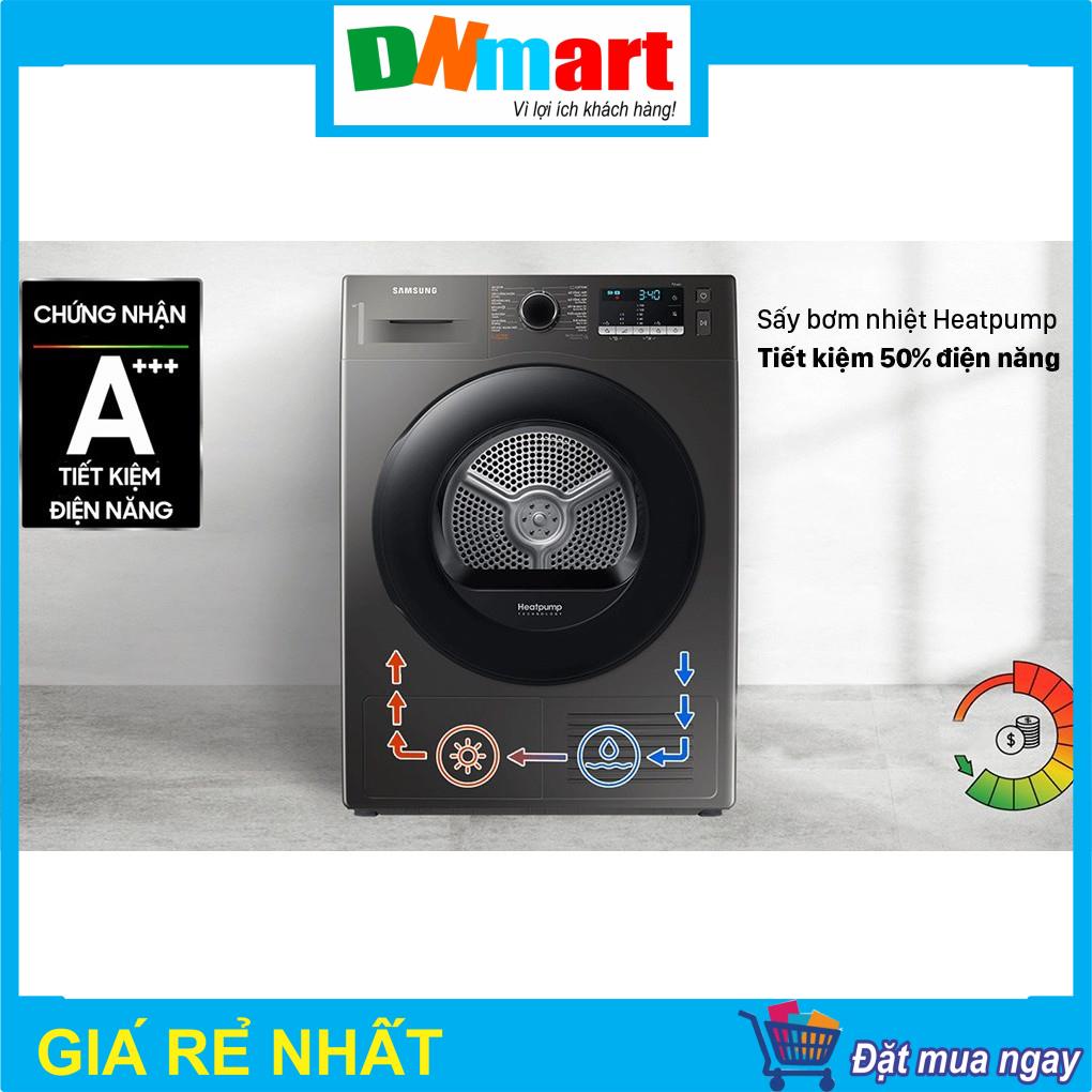 Máy sấy bơm nhiệt Samsung DV90TA240AX/SV 9kg heat pump Năm 2021