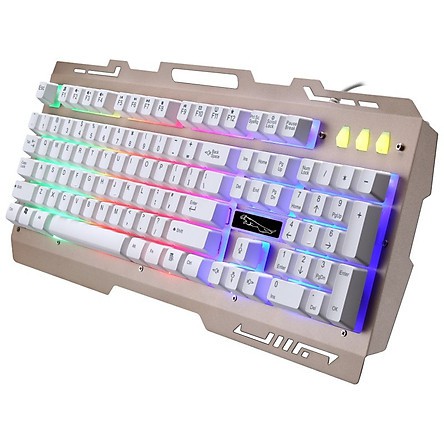 Bàn phím có dây G700 đa năng có đèn nền  - TRẮNG