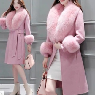 Order - áo dạ choàng cổ và tay lông