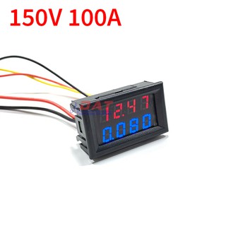 Đồng Hồ Đo Dòng Áp DC Hiển Thị LED 4 Số 150V 100A Không Kèm Shunt