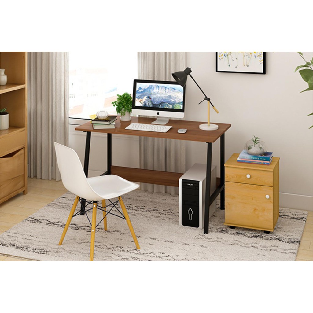 Bàn làm việc đa năng tiện lợi Tâm House BXG066 Chân Xéo (80x37CM) Đen | BigBuy360 - bigbuy360.vn