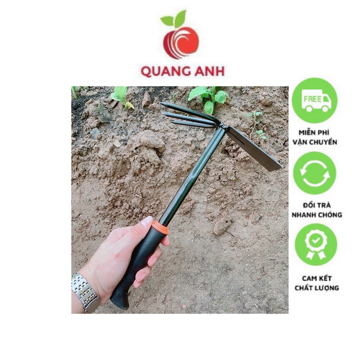 [FreeShip] Cuốc và Cào 2 in 1 Tiện Lợi - Cán Cao Su - MG34