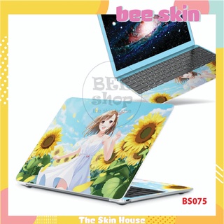 Miếng dán laptop BEE SKIN mẫu Cute Girl 3 cho Macbook/HP/ Acer/ Dell /ASUS