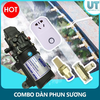 COMBO dàn phun sương  5 Mét 5 Đầu Phun - điều khiển bằng WIFI