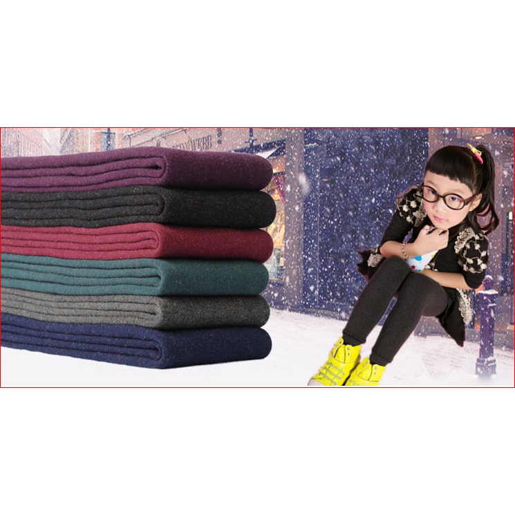 Quần nỉ lót lông siêu ấm cho bé gái