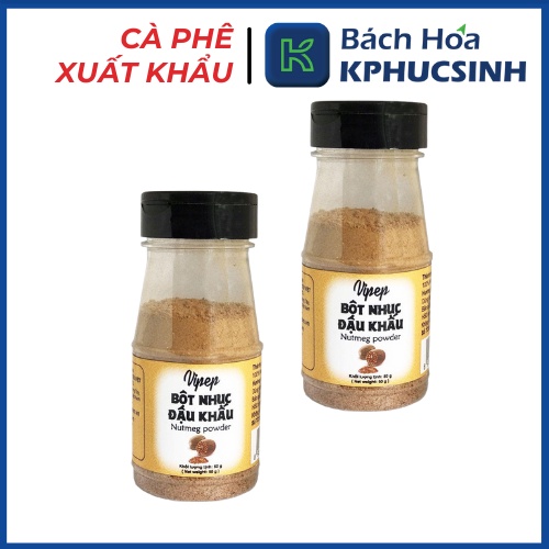 Lọ 50g bột nhục đậu khấu Vipep tạo mùi thơm các món ăn KPHUCSINH - Hàng Chính Hãng