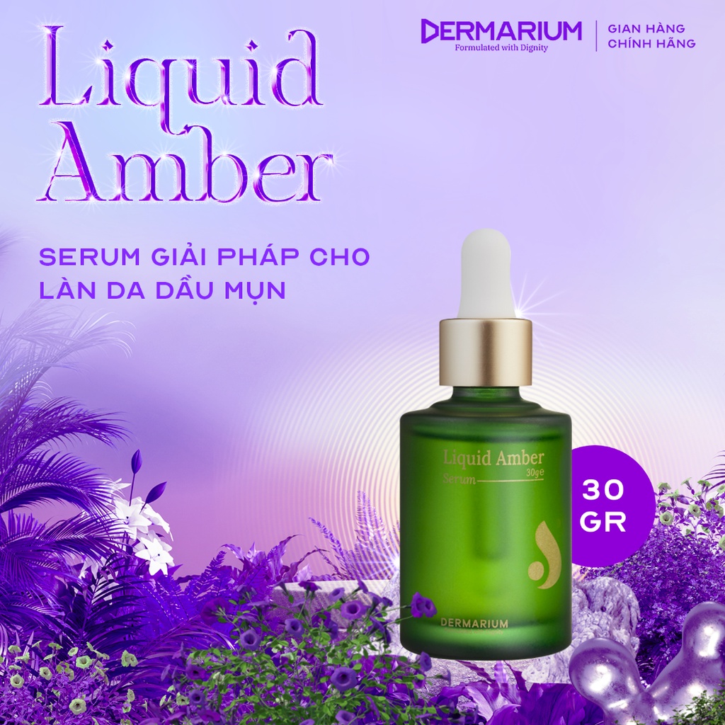 Tinh chất serum Dermarium Liquid Amber giải pháp tối ưu cho làn da dầu, mụn 30g