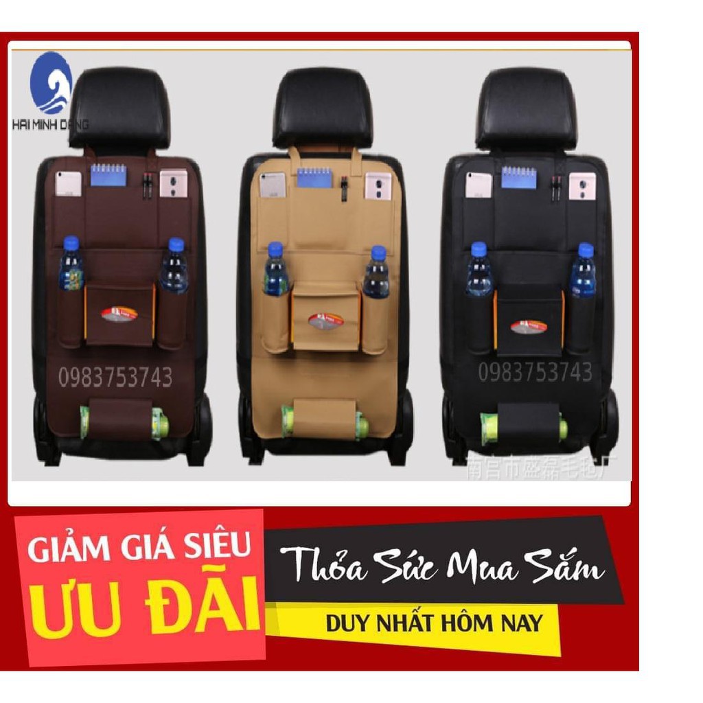 Túi để đồ treo sau ghế ô tô bằng Da PU cao cấp