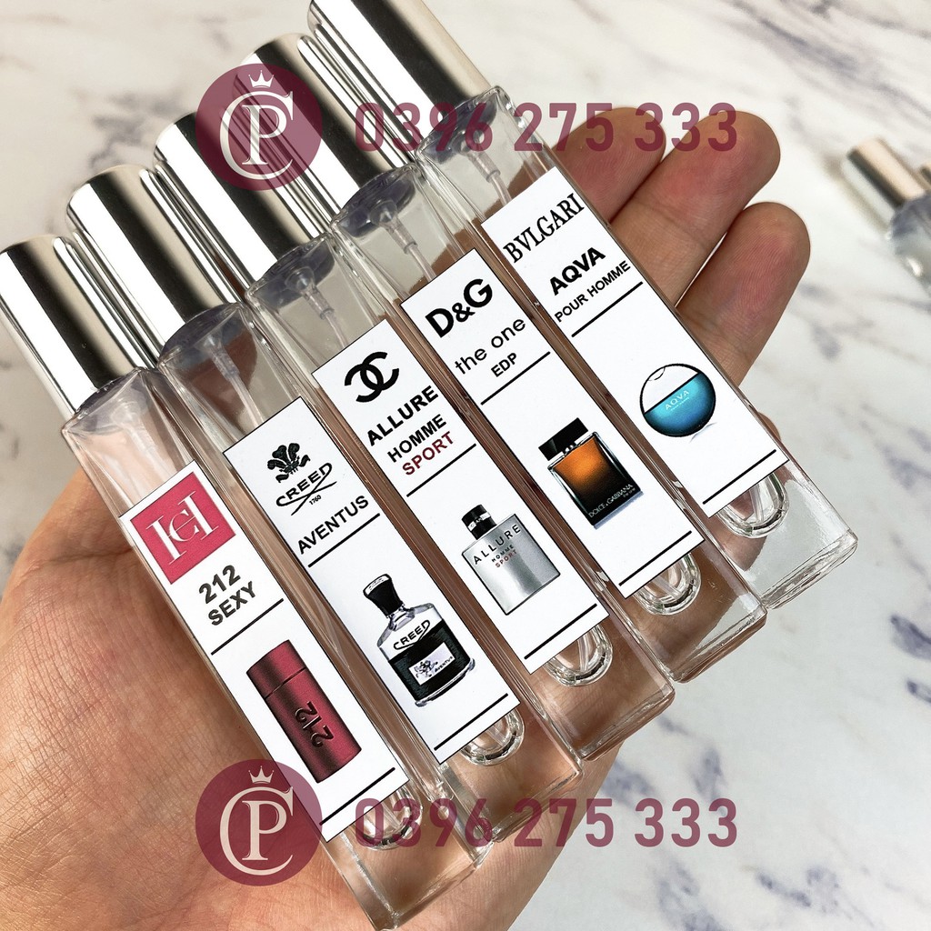 Tem dán lọ chiết nước hoa loại DÀI - Dạng ẢNH -