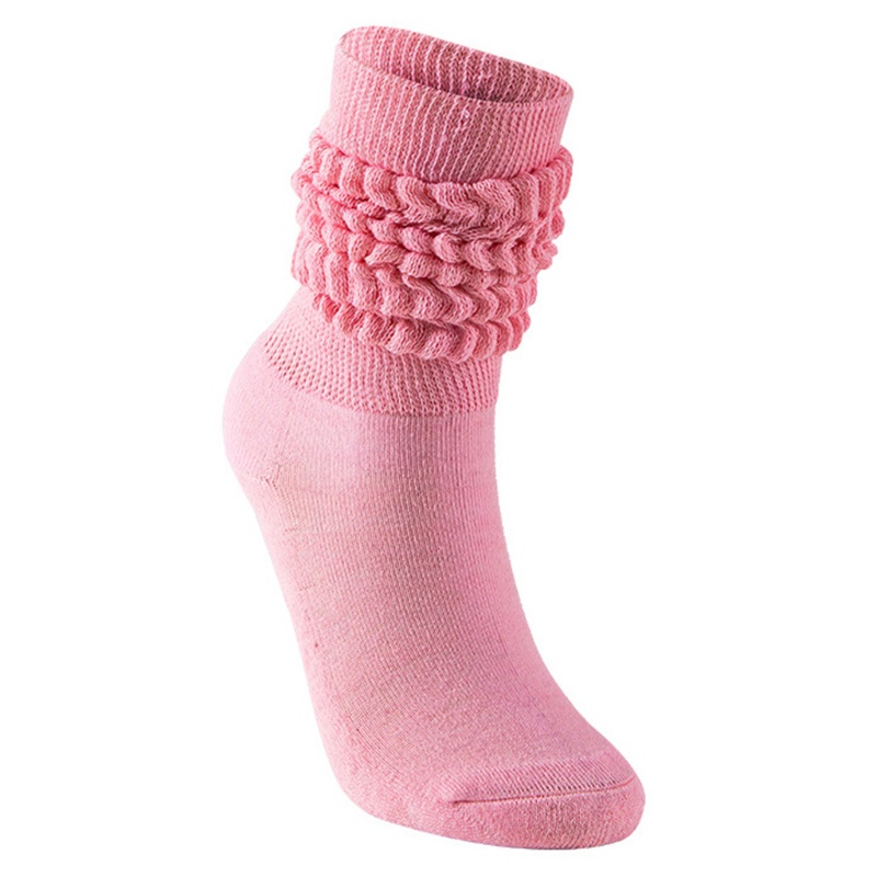 Youyo Vớ Ống Chân Dáng Rộng Xếp Chồng Lên Bong Bóng Cao Đến Đầu Gối Unisex