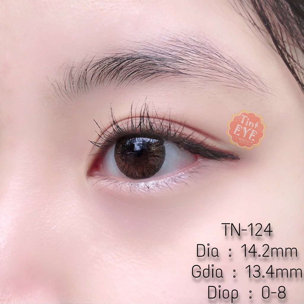 Kính Áp Tròng  Nâu Hạt Dẻ Tinteye Lens  TN-124