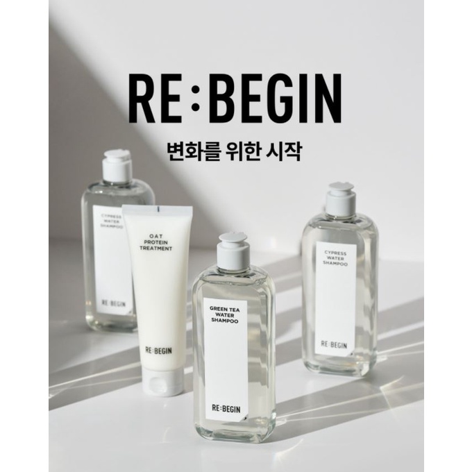 Dầu Gội, Dầu xả MOREMO RE:BEGIN  WATER SHAMPOO 320Ml 120Ml