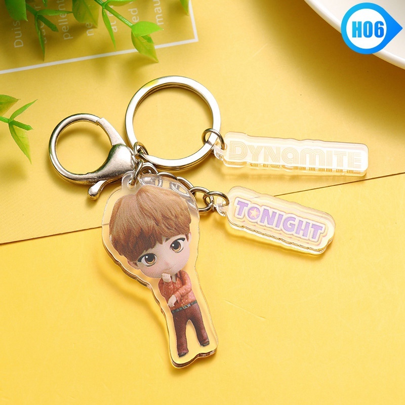 Móc Khóa Acrylic In Hình Các Thành Viên Nhóm Nhạc Bts 2021