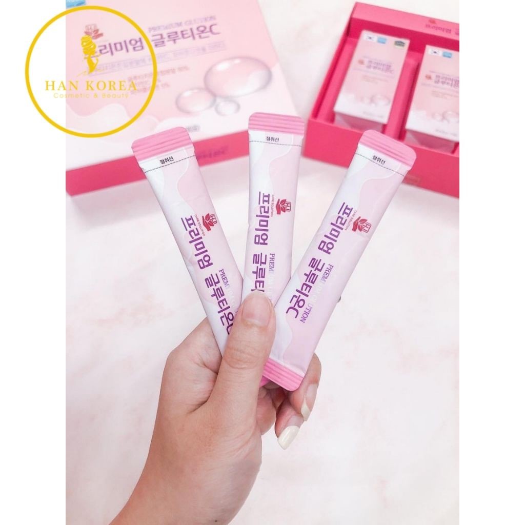 Bột uống trắng da GLUTIONC giảm nám, tàn nhang, trắng da 30 gói HÂN KOREA | Thế Giới Skin Care