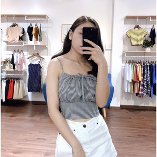 Áo Hai Dây Rút Nơ Ngực