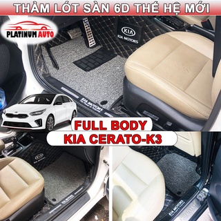 Thảm lót sàn ô tô 6D KIA CERATO-K3 14-18 thành cao, tràn viền bậc cửa