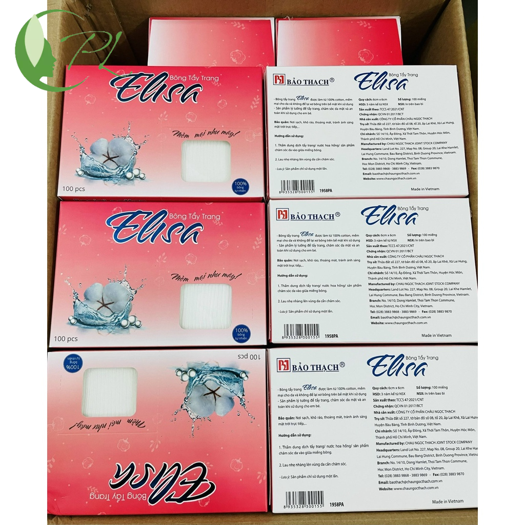 Bông tẩy trang Elisa - Bảo Thạch