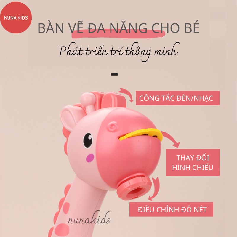 Đồ chơi bàn vẽ có đèn chiếu sáng thông minh MẪU TO 72 HÌNH đồ chơi cho bé tập tô phát triển tư duy sáng tạo