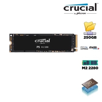 SSD Crucial P5 NVMe PCIe Gen 3x4 M.2 2280