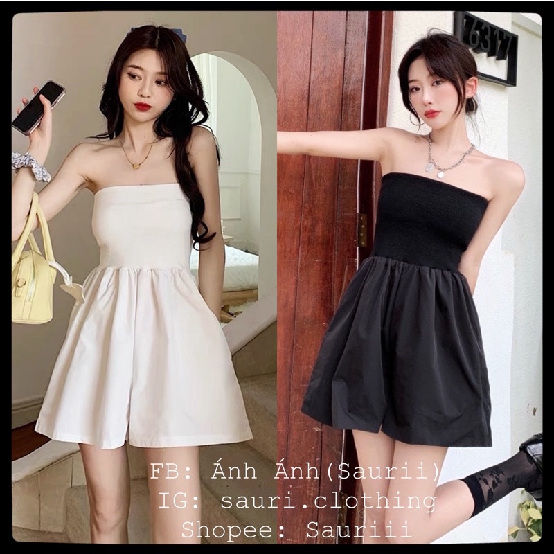 Jumpsuit quây ulzzang xinh xắn đáng yêu dạo phố sang chảnh