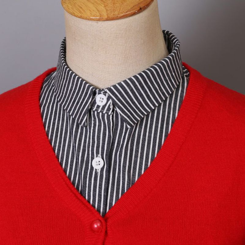 Youyo Vòng Cổ Choker Kẻ Sọc Dọc Có Thể Tháo Rời Phong Cách Vintage Cho Nam Nữ