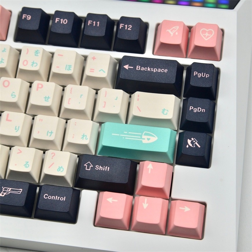 129 Phím Kill Eve Keycap Cherry Profile Nhật Bản PBT Dye Sub Bàn phím cơ học Keycap