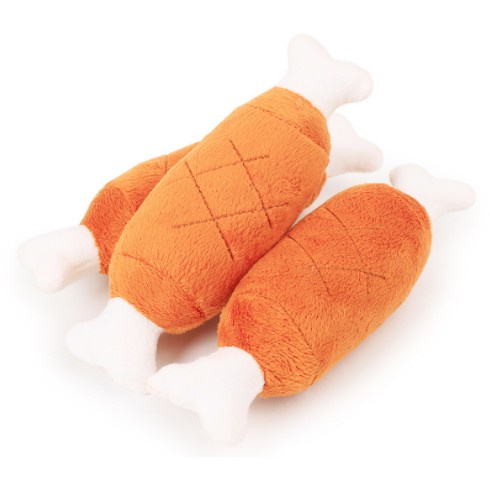 ĐỒ CHƠI ĐÙI GÀ BÔNG DÀNH CHO CHÓ MÈO GẶM