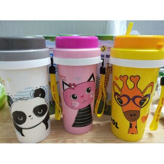 Bình nước giữ nhiệt có ống hút cho bé loại 700ml siêu đẹp