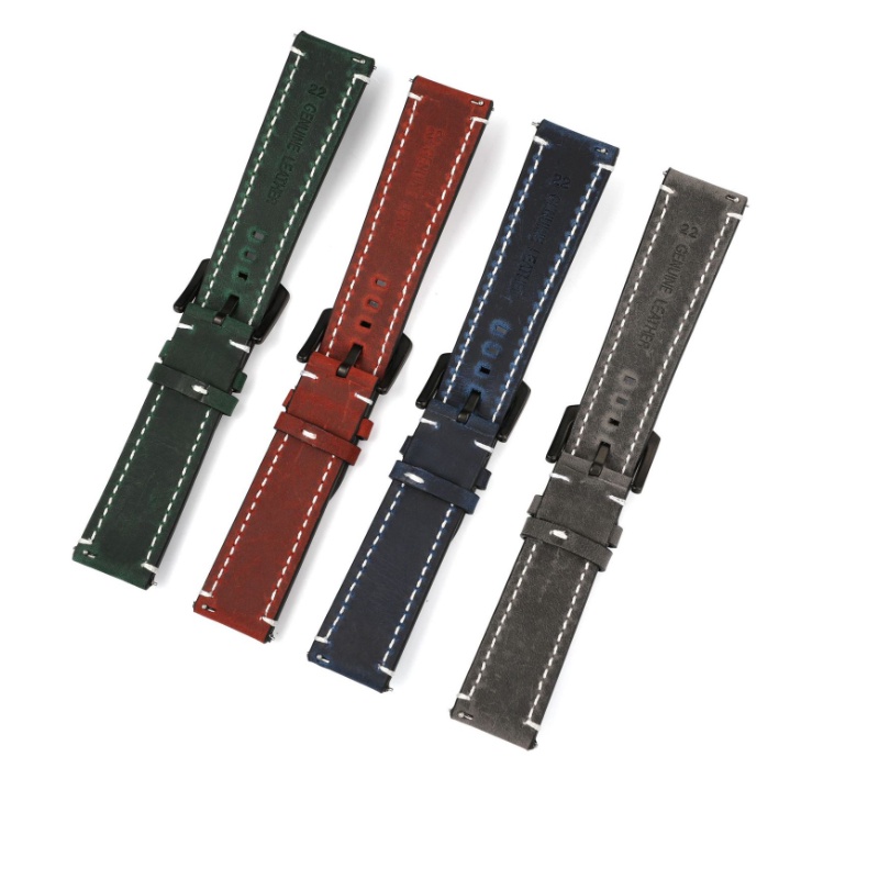 SEIKO Dây Da Đeo Đồng Hồ 18mm 19mm 20mm 21mm 22mm 24mm Cho Samsung Galaxy